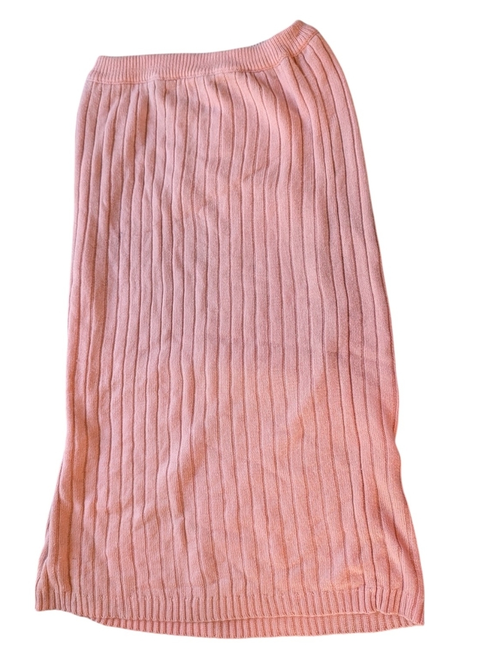 Vintage 80's Soft Ribbed Pink Knit Skirt